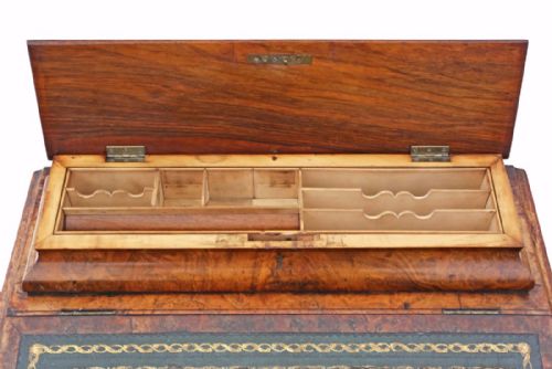 fig 2. Victorian burr walnut davenport