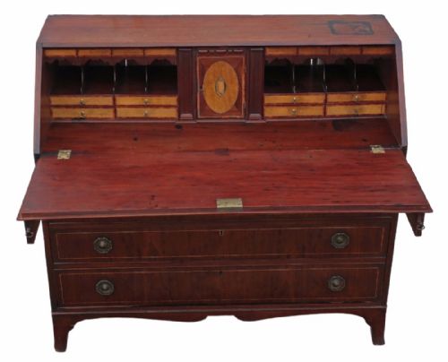 fig 1. Georgian 19C mahogany bureau