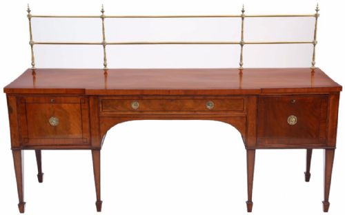 Georgian Flame Mahogany Sideboard Chiffonier