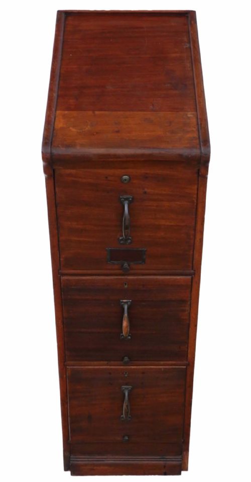 fig 1. Globe Wernicke mahogany filing cabinet