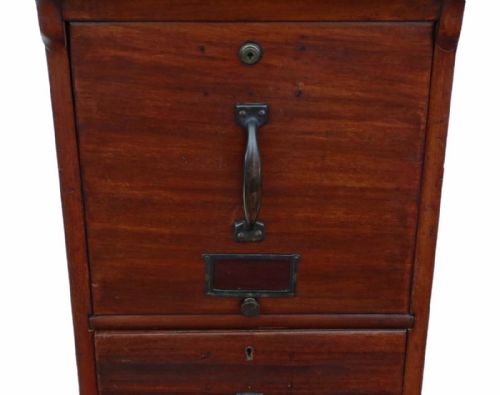 fig 2. Globe Wernicke mahogany filing cabinet