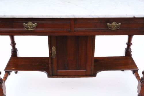 fig 1. Mahogany marble washstand or dressing table