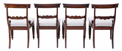 fig 1. Set of 4 Regency rosewood dining chairs