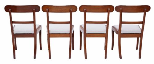 fig 1. Set of 4 Regency mahogany dining chairs
