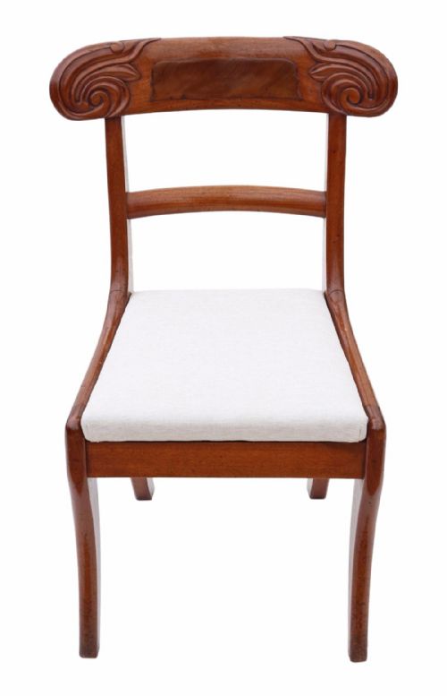 fig 2. Set of 4 Regency mahogany dining chairs