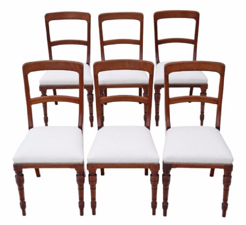 Set of 6 Mahogany Victorian Dining Chairs