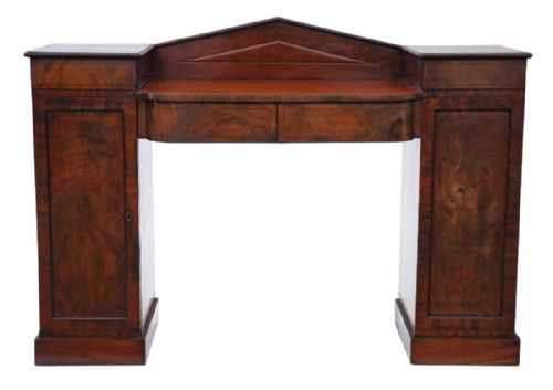 fig 2. Small Georgian flame mahogany sideboard chiffonier