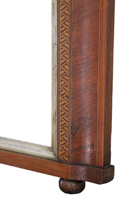 fig 1. Victorian parquetry wall mirror overmantle
