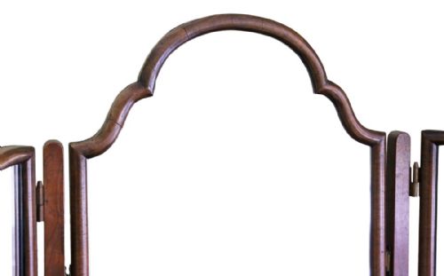 fig 1. Walnut dressing table triple tryptich mirror toilet