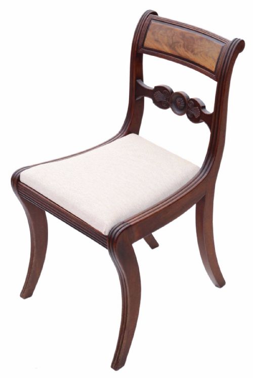 fig 1. Set of 4 Regency mahogany dining chairs