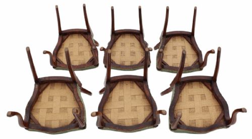 fig 2. Set of 6 Victorian walnut balloon back dining chairs