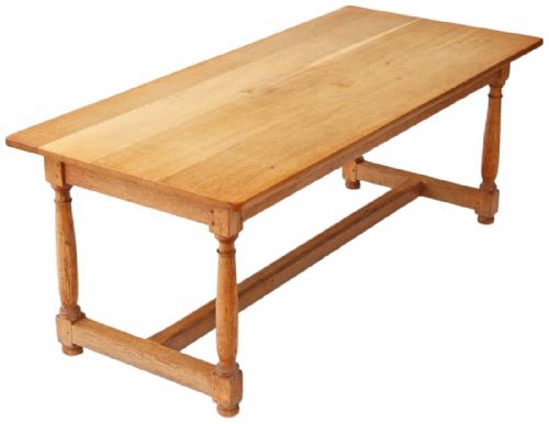 Light Oak Refectory Dining Table Kitchen