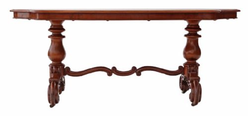 fig 2. Victorian mahogany serpentine centre loo table