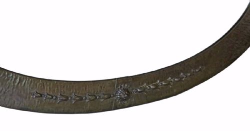 fig 1. Art Nouveau oval bronze wall mirror