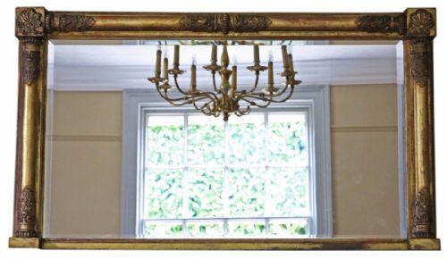 Victorian Gilt Overmantle Wall Mirror