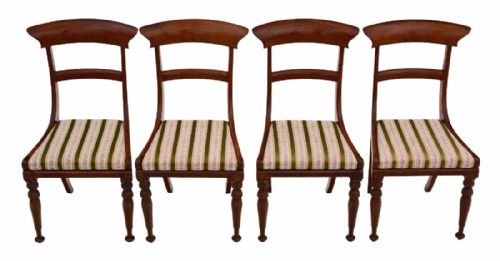Set of 4 Regency Rosewood Dining Chairs