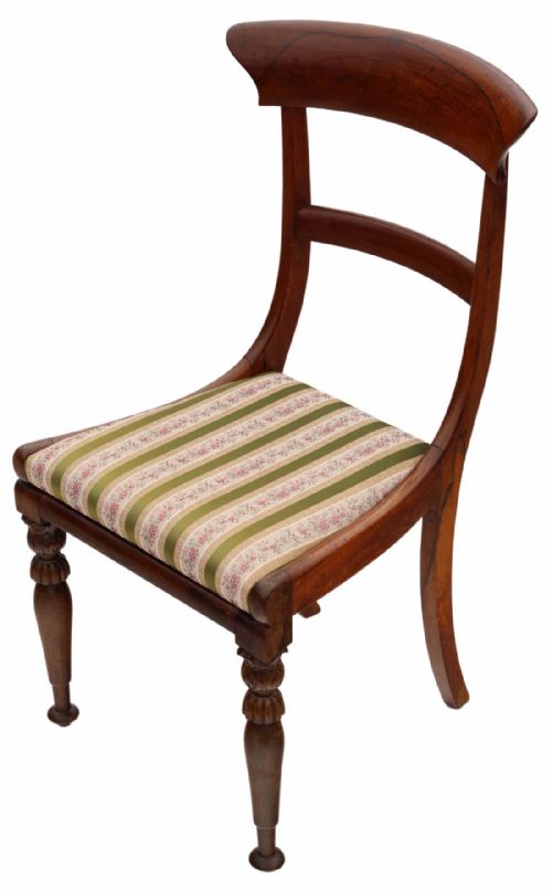 fig 2. Set of 4 Regency rosewood dining chairs