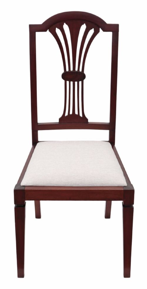 fig 2. Set of 4 Edwardian mahogany high back dining chairs