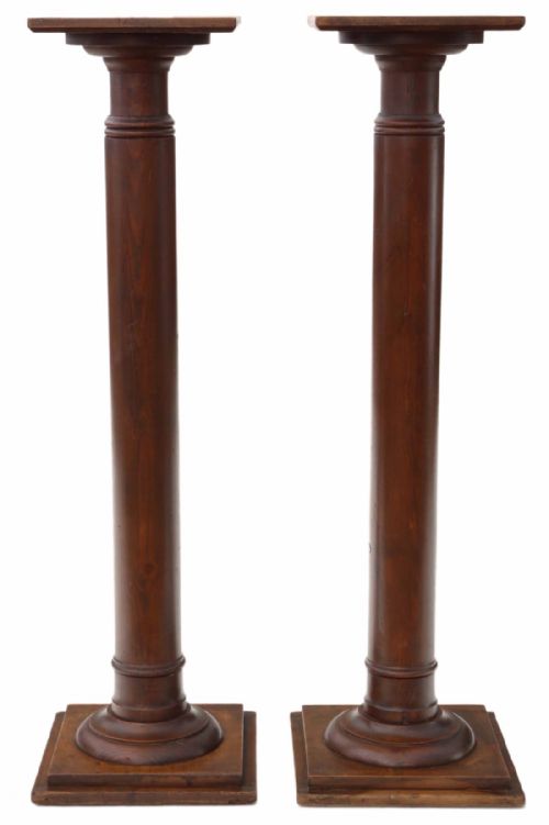 Pair of Torchiere Jardiniere Pedestals Stands