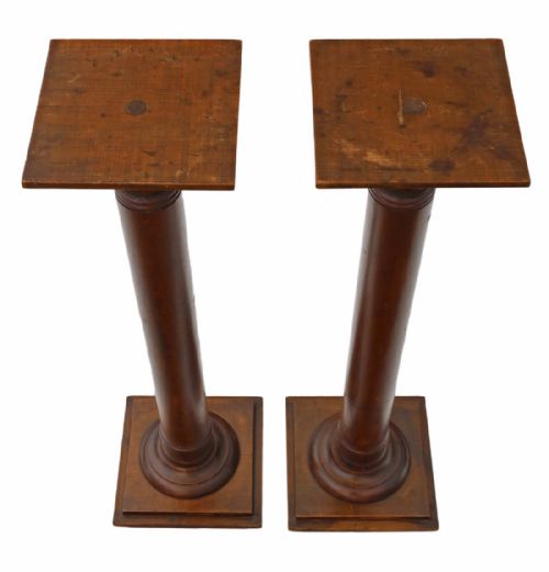 fig 1. Pair of torchiere jardiniere pedestals stands