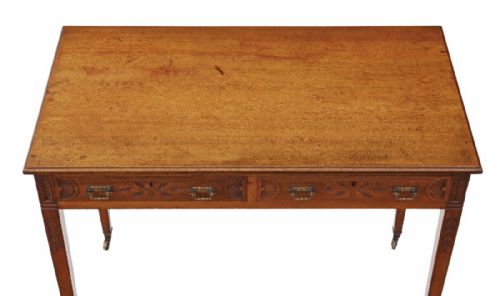 fig 1. Victorian carved walnut writing desk