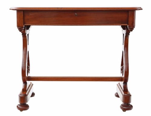 fig 1. Victorian mahogany writing desk