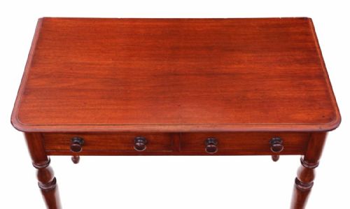 fig 1. Victorian mahogany writing desk