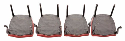 fig 1. Set of 4 Victorian ebonised mahogany dining chairs