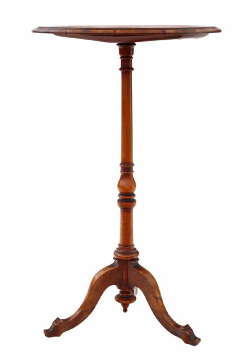 fig 2. 19th Century walnut and leather wine table