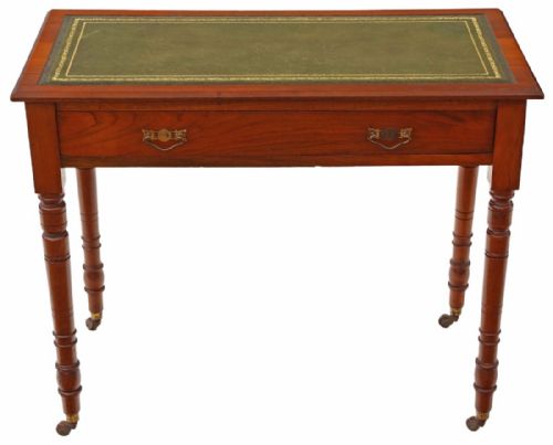 Victorian Walnut Leather Writing Desk