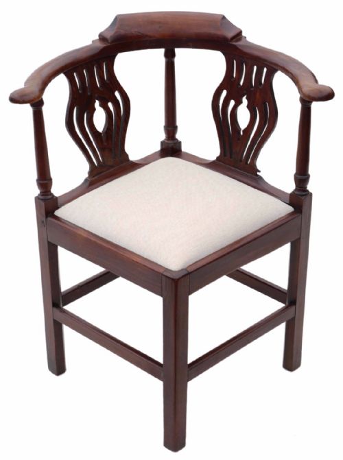Georgian Mahogany Office Elbow Chair