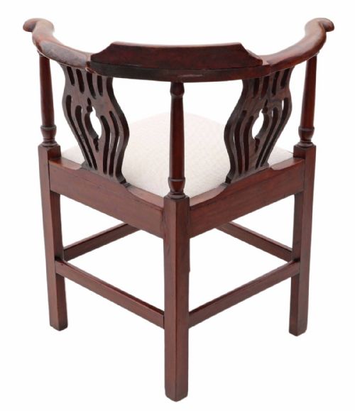 fig 2. Georgian mahogany office elbow chair