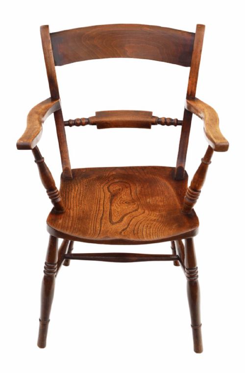 fig 1. Elm & beech Oxford bar back armchair