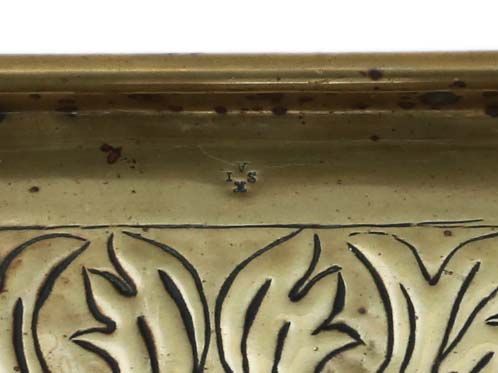fig 1. C1920 Keswick School of Industrial Art brass serving tray