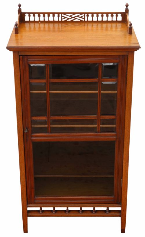 Victorian Walnut Music Display Cabinet