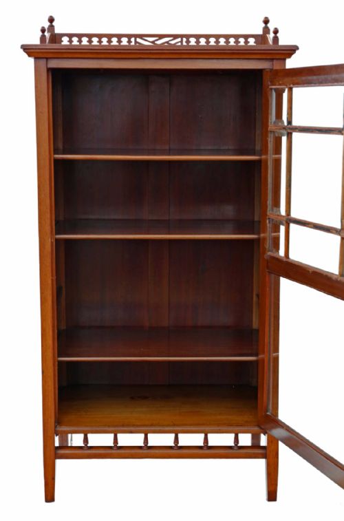 fig 2. Victorian walnut music display cabinet