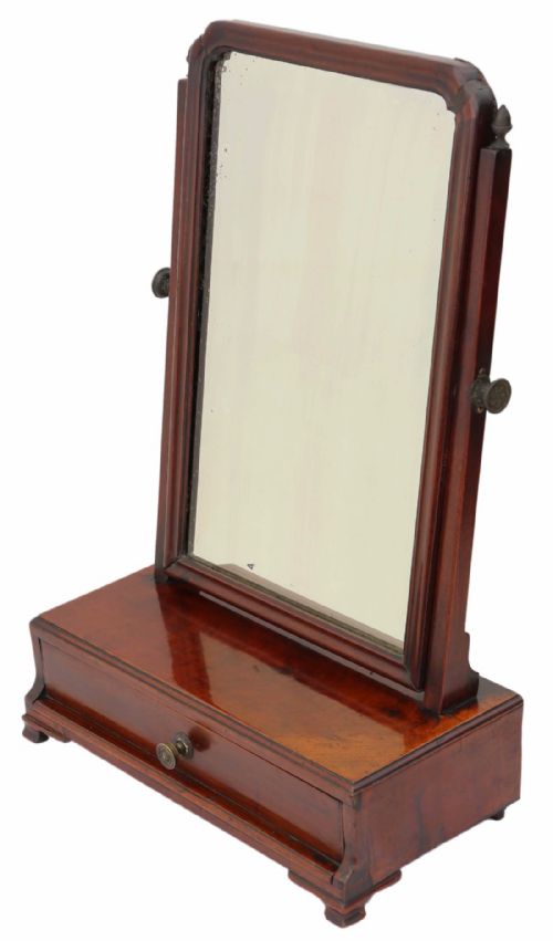 Georgian Mahogany Dressing Table Toilet Swing Mirror