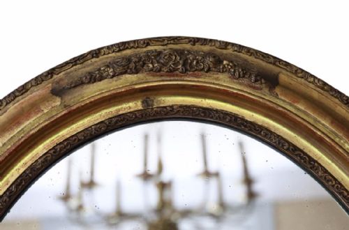 fig 1. Victorian oval gilt wall mirror