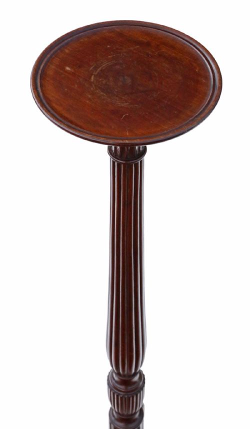 fig 1. Mahogany torchiere plant stand