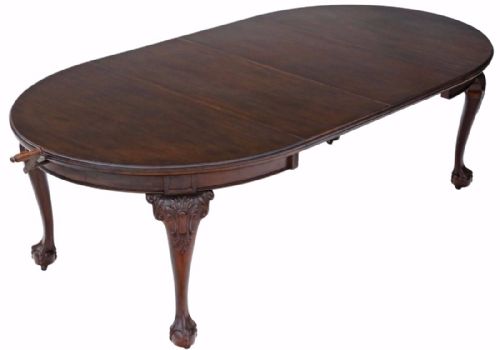 Victorian Mahogany Wind Out Dining Table