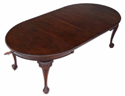 fig 1. Victorian mahogany wind out dining table