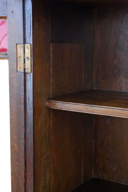 fig 2. Victorian oak glazed 2 part bookcase