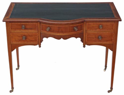 Victorian Inlaid Mahogany Desk or Writing Table