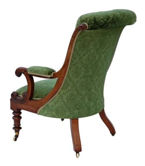 fig 2. William IV mahogany library armchair