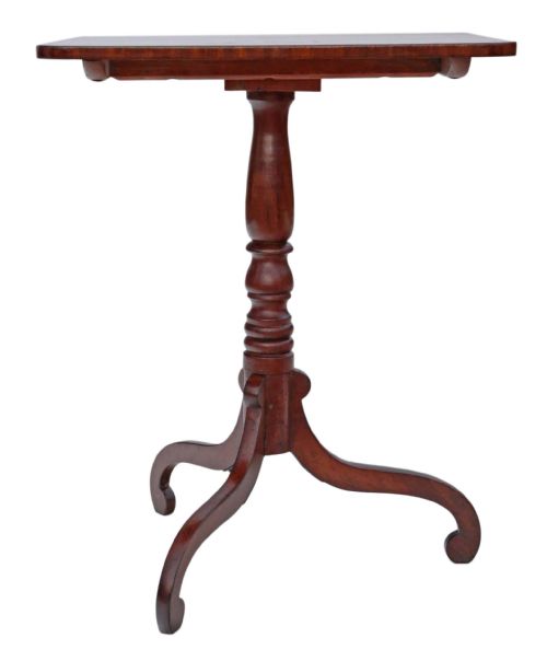 fig 1. Georgian crossbanded mahogany tilt top supper table