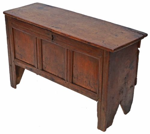 Georgian Oak Coffer or Mule Chest