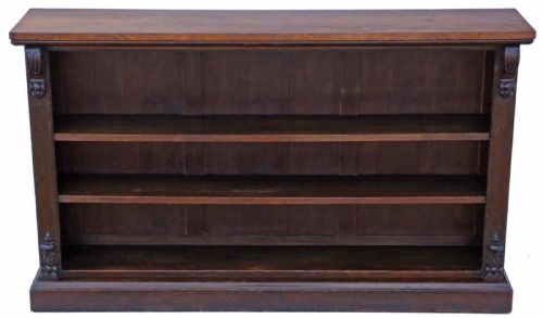 Victorian Adjustable Walnut Bookcase