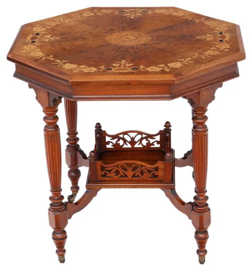 Victorian Inlaid Walnut Centre Table