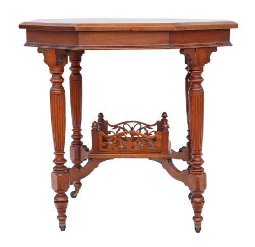 fig 2. Victorian inlaid walnut centre table