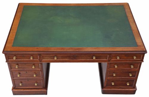 Victorian Mahogany Partner's Desk